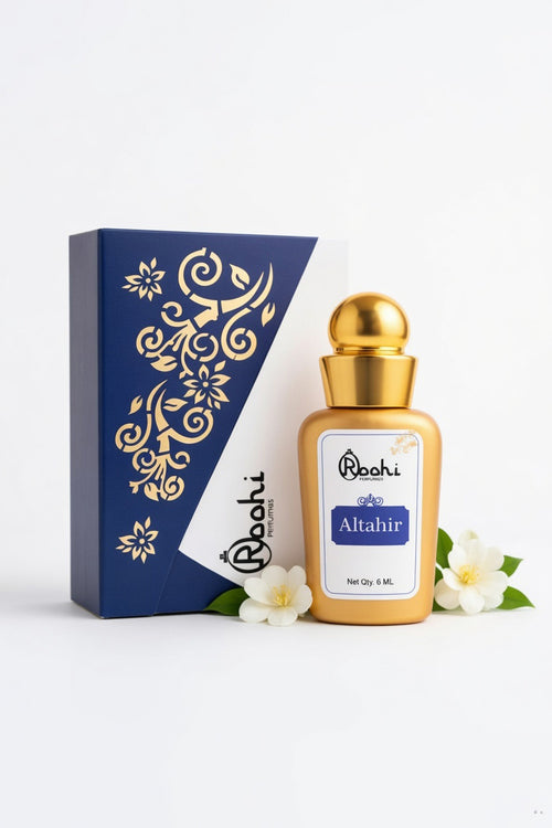 Roohi Al Tahir Attar Perfume Oil 6ML – Long Lasting Unisex Arabic Fragrance with Fresh Woody & Oriental Notes – Alcohol Free Ittar – Travel Friendly Pocket Perfume