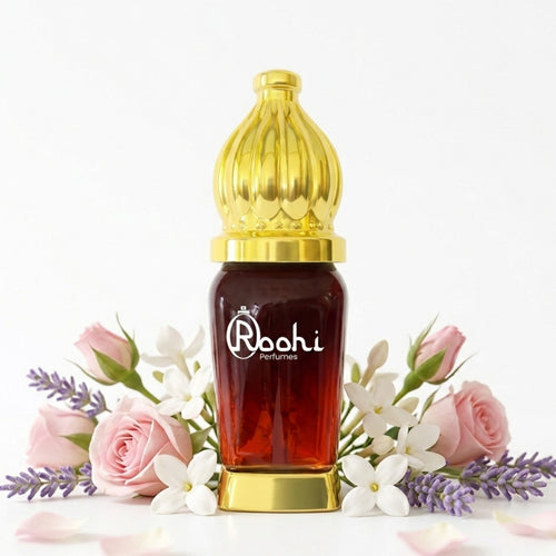 Roohi Oud Kuwaithi Attar 3ml | Premium Arabian Oud Perfume Oil | Long Lasting Alcohol-Free Concentrated Fragrance | Unisex Luxury Attar