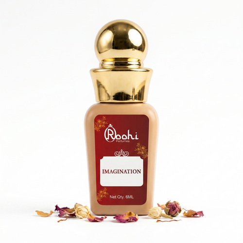 Roohi Imagination Attar 6ML | Fresh Citrus & Aromatic Fragrance | Long Lasting Non-Alcoholic Attar Perfume Oil for Men & Women | Pocket Roll-On Ittar | Travel Size