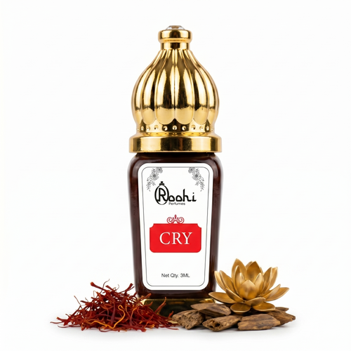 Roohi Cry Attar 3ML | Fresh Citrus & Woody Fragrance | Long Lasting Non-Alcoholic Attar Perfume Oil for Men & Women | Mini Pocket Roll-On Ittar | Travel Size