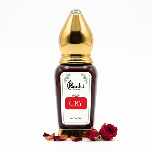 Roohi Cry Attar 6ML | Fresh Citrus & Woody Fragrance | Long Lasting Non-Alcoholic Attar Perfume Oil for Men & Women | Pocket Roll-On Ittar | Travel Size