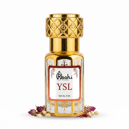 Roohi YSL Style Signature Attar 6ML | Fresh Woody & Aromatic Long Lasting Non-Alcoholic Perfume Oil for Men & Women | Pocket Roll-On Ittar