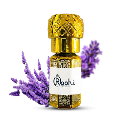 OUD LAVENDER Attar Perfume Oil 3ML – Long Lasting Arabic Attar | Alcohol-Free Roll-On Fragrance | Floral Woody Oriental Scent for Men & Women