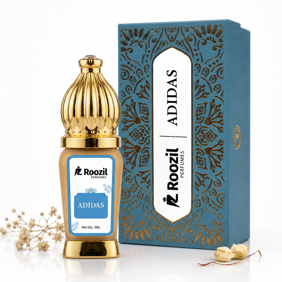 Roozil Fresh Sporty Non Alcoholic Attar for Men | Long Lasting Concentrated Perfume Oil Roll On | Luxury Pocket Perfume | Travel Friendly Mini Attar Bottle | Daily Wear Fragrance | 6ML