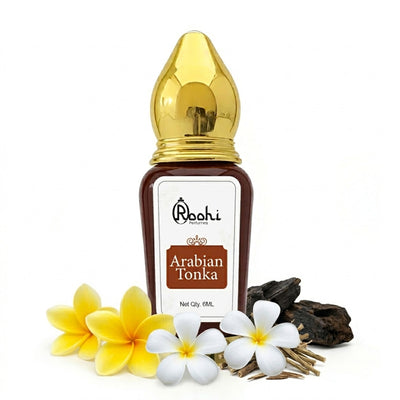 Arabian Tonka Attar Perfume Oil 6ML – Long Lasting Unisex Fragrance with Sweet Woody & Vanilla Notes – Alcohol Free Concentrated Perfume for Men & Women – Pocket Size Travel Friendly