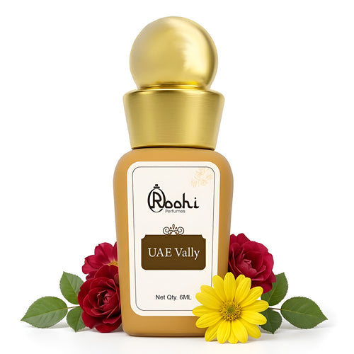 Roohi UAE Vally Attar Perfume Oil 6ML – Long Lasting Unisex Arabic Fragrance with Fresh Woody & Oriental Notes – Alcohol Free Ittar – Travel Friendly Pocket Perfume