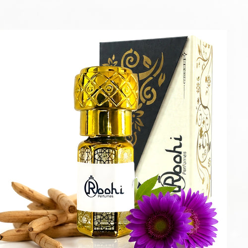 Roohi Skin Titan Attar 3ml | Long Lasting Non Alcoholic Roll On Perfume for Men & Women | Fresh Woody Arabic Attar Oil | Pocket Travel Size Ittar for Special Occasions