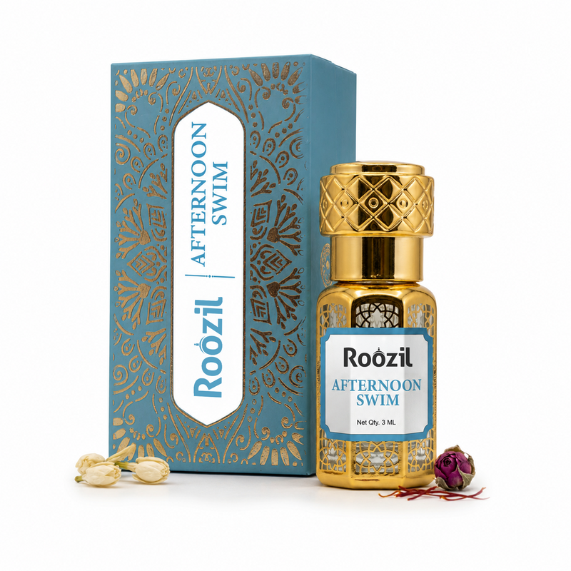 Roozil Afternoon Swim 3ml | Luxury | Non Alcoholic | Premium | Best Perfume for Men | Attar Perfume | Long Lasting Perfume | Pocket Perfume | Best Perfume for Women | Roll On