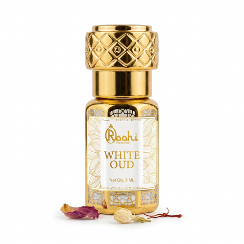 Roohi Pure Musk Attar 3ML | Soft White Musk Fragrance | Long Lasting Non-Alcoholic Attar Perfume Oil for Men & Women | Mini Pocket Roll-On Ittar | Travel Size