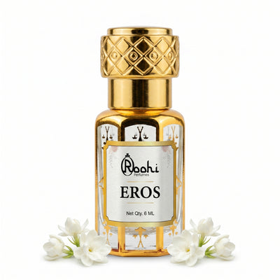 Roohi Eros Attar 6ML Large Size | Long Lasting Non-Alcoholic Perfume Oil | Fresh Mint & Woody Fragrance for Men & Women