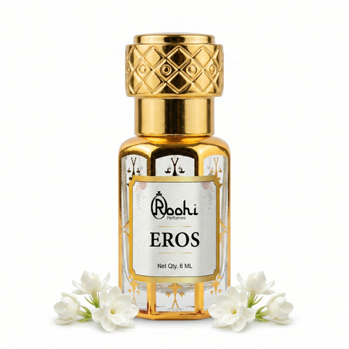 Roohi Eros Attar 6ML Large Size | Long Lasting Non-Alcoholic Perfume Oil | Fresh Mint & Woody Fragrance for Men & Women