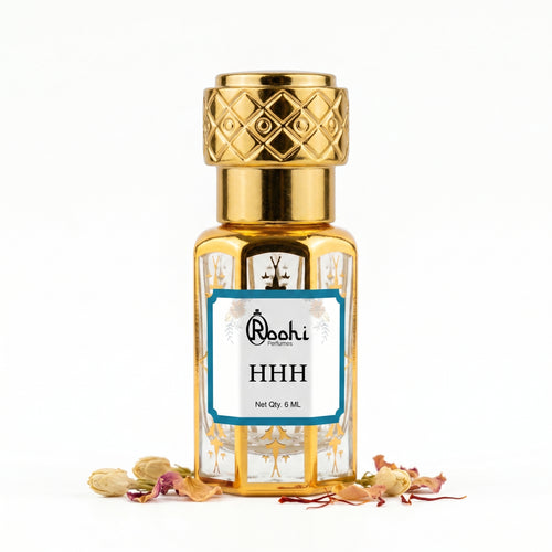 Roohi HHH Attar 6ML | Fresh Woody & Musky Fragrance | Long Lasting Non-Alcoholic Attar Perfume Oil for Men & Women | Pocket Roll-On Ittar | Travel Size