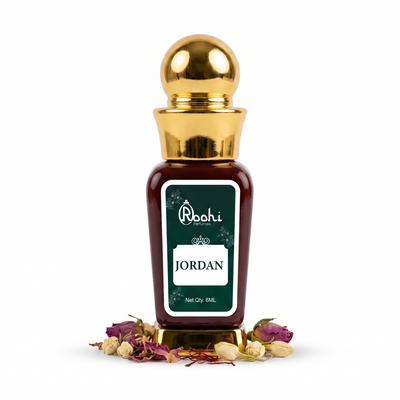Roohi Jordan Attar 6ML | Fresh Woody & Musky Fragrance | Long Lasting Non-Alcoholic Attar Perfume Oil for Men & Women | Pocket Roll-On Ittar | Travel Size