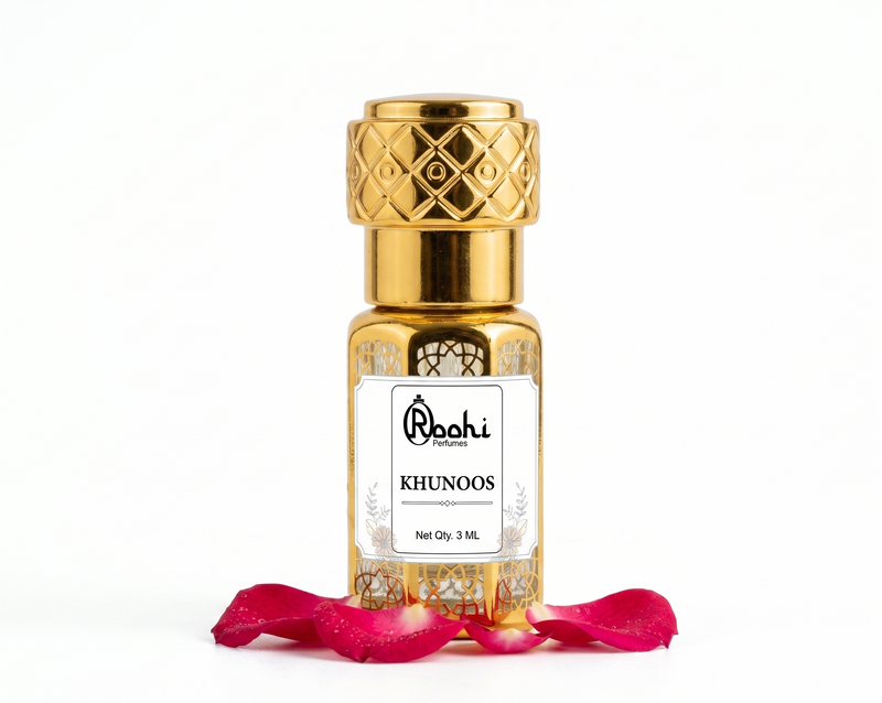 Roohi Khunoos Attar 3ML | Warm Spicy & Woody Fragrance | Long Lasting Non-Alcoholic Attar Perfume Oil for Men & Women | Mini Pocket Roll-On Ittar | Travel Size