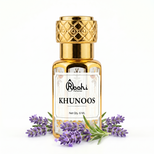 Best Attar for Men – Roohi Khunoos Intense Attar 6ML | Warm Spicy & Woody Long Lasting Non-Alcoholic Perfume Oil for Men & Women | Pocket Roll-On Ittar