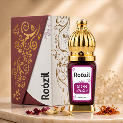 Mon Paris Attar 3ml | Long Lasting Attar Perfume for Women | Alcohol Free Floral Arabic Ittar | Premium Fragrance Oil